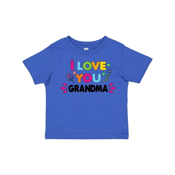 Inktastic I Love You Grandma with Flowers Girls Toddler T-Shirt