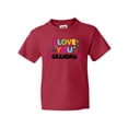 thumbnail image 1 of Inktastic I Love You Grandma with Flowers Youth T-Shirt, 1 of 5
