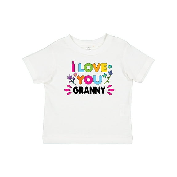 Inktastic I Love You Granny with Flowers Girls Baby T-Shirt