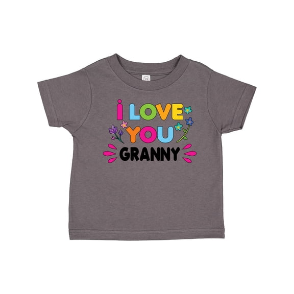 Inktastic I Love You Granny with Flowers Girls Toddler T-Shirt