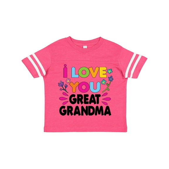 Inktastic I Love You Great Grandma with Flowers Girls Toddler T-Shirt