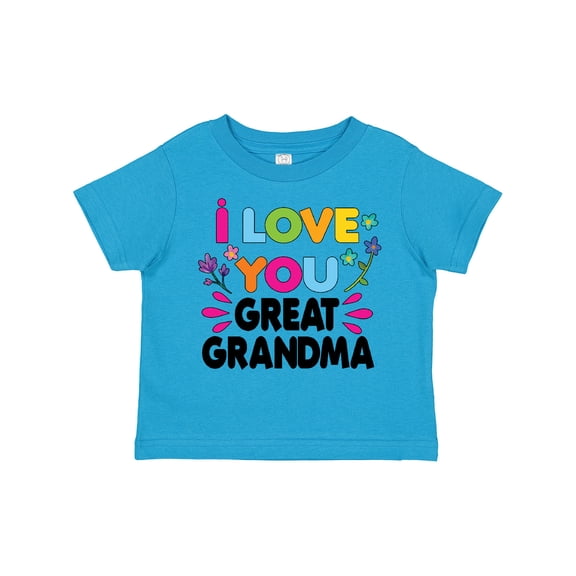 Inktastic I Love You Great Grandma with Flowers Girls Toddler T-Shirt