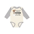 thumbnail image 1 of Inktastic I Love You More Than Ice Cream and I Really Like Ice Cream Boys or Girls Long Sleeve Baby Bodysuit, 1 of 5