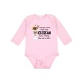 thumbnail image 1 of Inktastic I Love You More Than Ice Cream and I Really Like Ice Cream Boys or Girls Long Sleeve Baby Bodysuit, 1 of 5