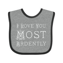 Inktastic I Love You Most Ardently Austen Girls Baby Bib