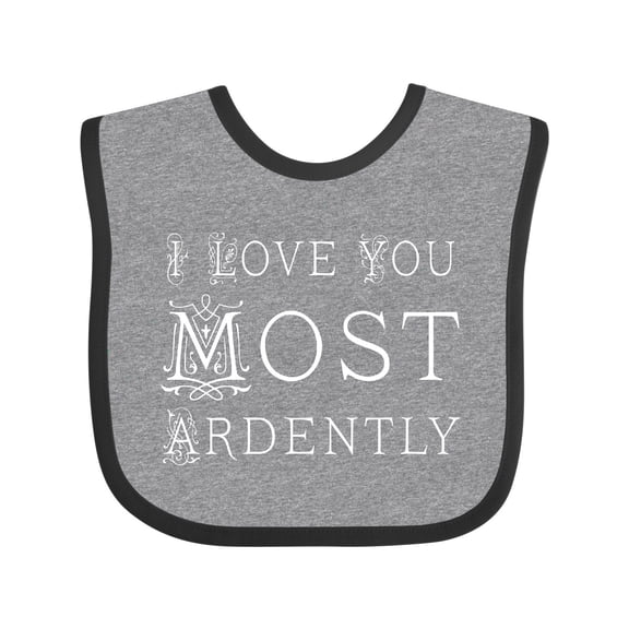 Inktastic I Love You Most Ardently Austen Girls Baby Bib