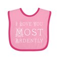 thumbnail image 1 of Inktastic I Love You Most Ardently Austen Girls Baby Bib, 1 of 4