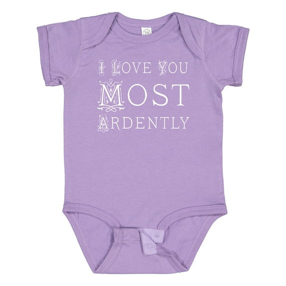 Inktastic I Love You Most Ardently Austen Girls Baby Bodysuit