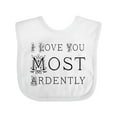 thumbnail image 1 of Inktastic I Love You Most Ardently Girls Baby Bib, 1 of 4