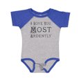 thumbnail image 1 of Inktastic I Love You Most Ardently Girls Baby Bodysuit, 1 of 5