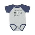 thumbnail image 1 of Inktastic I Love You Most Ardently Girls Baby Bodysuit, 1 of 5
