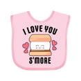 thumbnail image 1 of Inktastic I Love You Smore with Cute Food Valentine Girls Baby Bib, 1 of 4