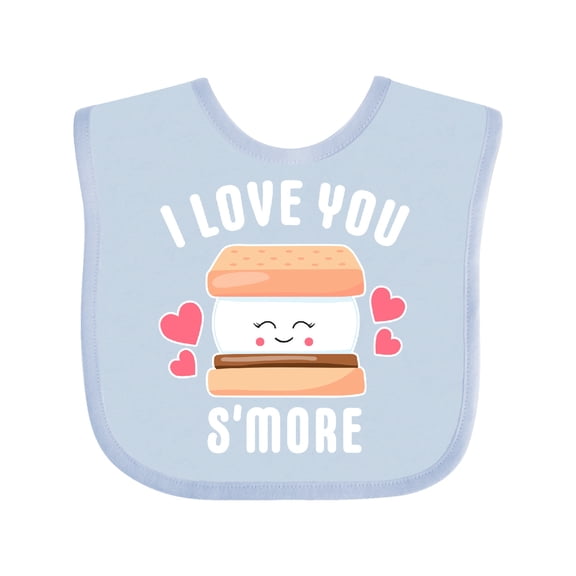 Inktastic I Love You Smore with Cute Food Valentine Girls Baby Bib