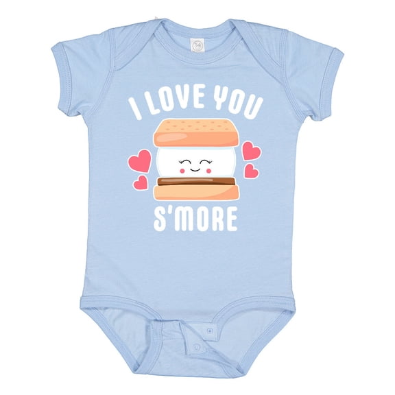 Inktastic I Love You Smore with Cute Food Valentine Girls Baby Bodysuit