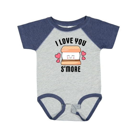 Inktastic I Love You Smore with Cute Food Valentine Girls Baby Bodysuit