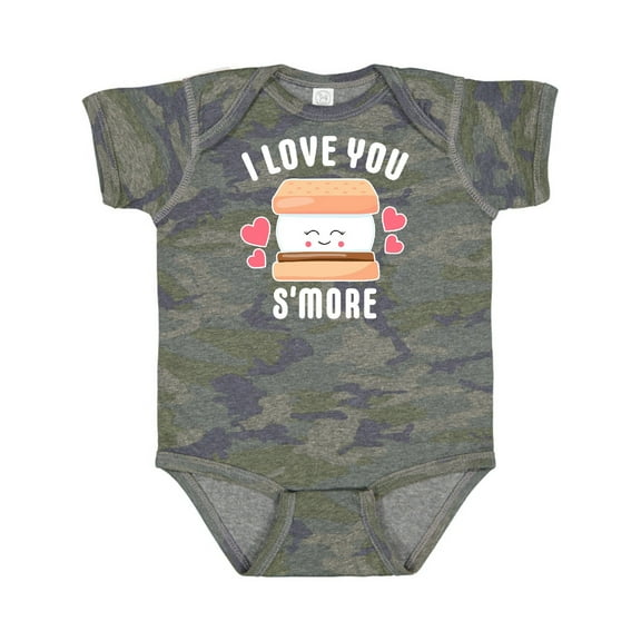 Inktastic I Love You Smore with Cute Food Valentine Girls Baby Bodysuit