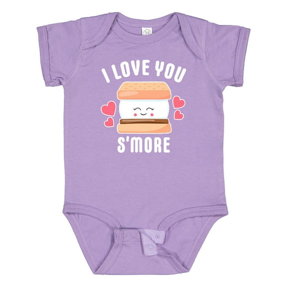 Inktastic I Love You Smore with Cute Food Valentine Girls Baby Bodysuit