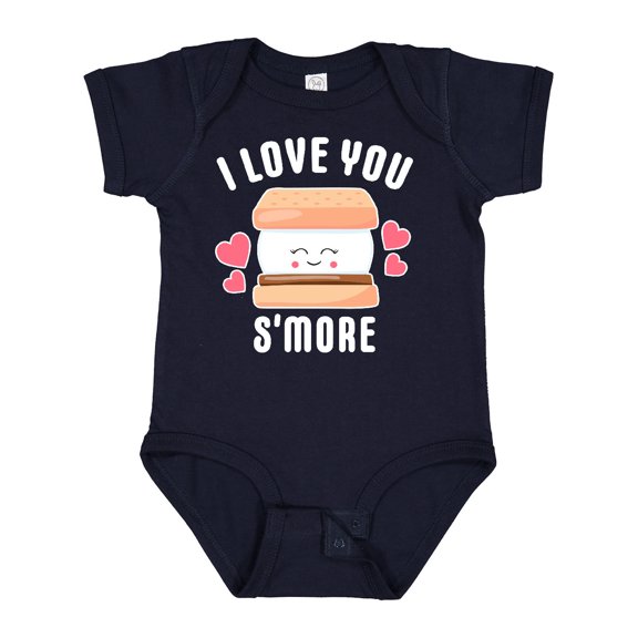 Inktastic I Love You Smore with Cute Food Valentine Girls Baby Bodysuit