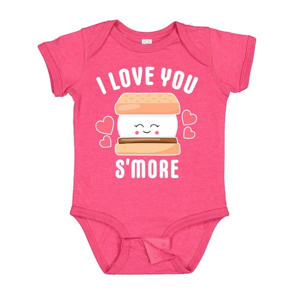 Inktastic I Love You Smore with Cute Food Valentine Girls Baby Bodysuit