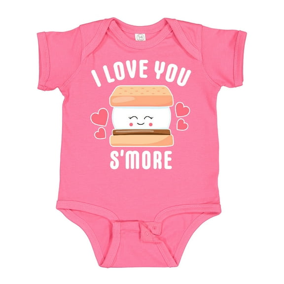 Inktastic I Love You Smore with Cute Food Valentine Girls Baby Bodysuit