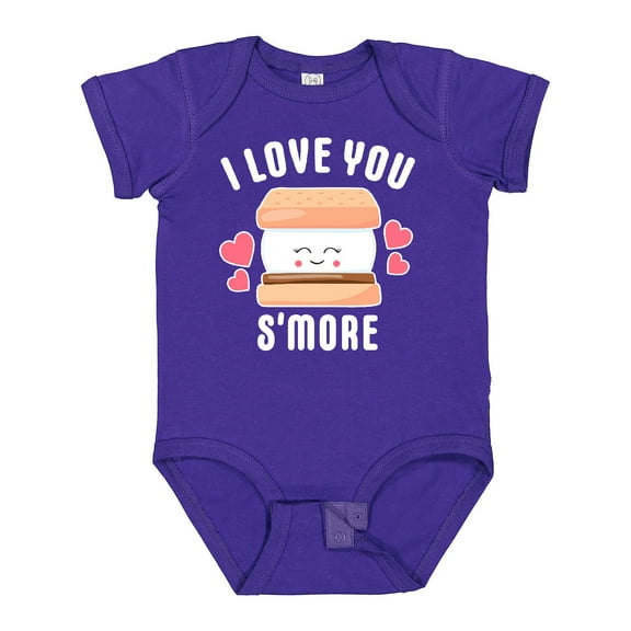 Inktastic I Love You Smore with Cute Food Valentine Girls Baby Bodysuit