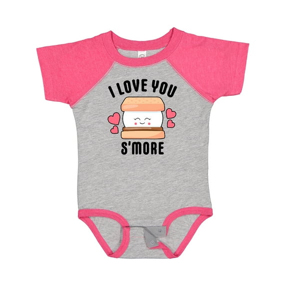 Inktastic I Love You Smore with Cute Food Valentine Girls Baby Bodysuit