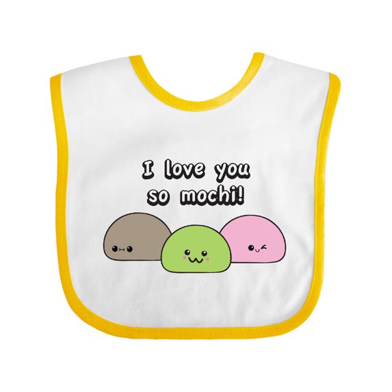 Inktastic I Love You So Mochi Boys or Girls Baby Bib