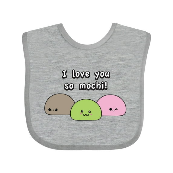 Inktastic I Love You So Mochi Boys or Girls Baby Bib