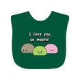 thumbnail image 1 of Inktastic I Love You So Mochi Boys or Girls Baby Bib, 1 of 4