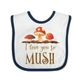 thumbnail image 1 of Inktastic I Love You So Mush Boys or Girls Baby Bib, 1 of 4