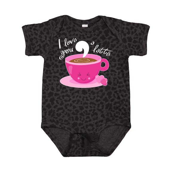 Inktastic I Love You a Latte Cute Valentine Coffee Pun Boys or Girls Baby Bodysuit