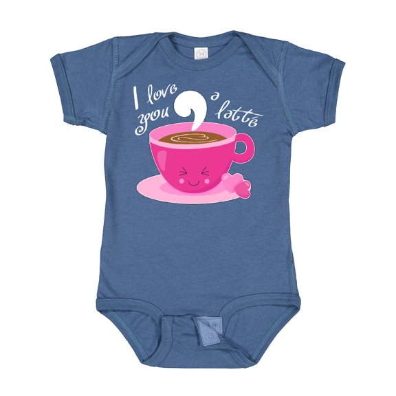 Inktastic I Love You a Latte Cute Valentine Coffee Pun Boys or Girls Baby Bodysuit