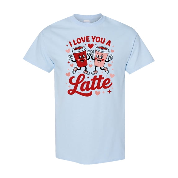Inktastic I Love You a Latte Valentines Coffee Love T-Shirt