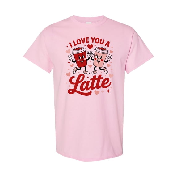 Inktastic I Love You a Latte Valentines Coffee Love T-Shirt