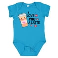 thumbnail image 1 of Inktastic I Love You a Latte with Coffee Cup Boys or Girls Baby Bodysuit, 1 of 5