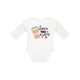 thumbnail image 1 of Inktastic I Love You a Latte with Coffee Cup Boys or Girls Long Sleeve Baby Bodysuit, 1 of 5