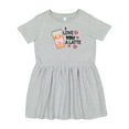 thumbnail image 1 of Inktastic I Love You a Latte with Coffee Cup Girls Toddler Dress, 1 of 5