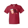 thumbnail image 1 of Inktastic I Love You a Latte with Coffee Cup Youth T-Shirt, 1 of 5