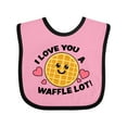 thumbnail image 1 of Inktastic I Love You a Waffle Lot with Cute Happy Waffle Boys or Girls Baby Bib, 1 of 4
