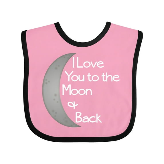 Inktastic I Love You to the Moon & Back. Boys or Girls Baby Bib