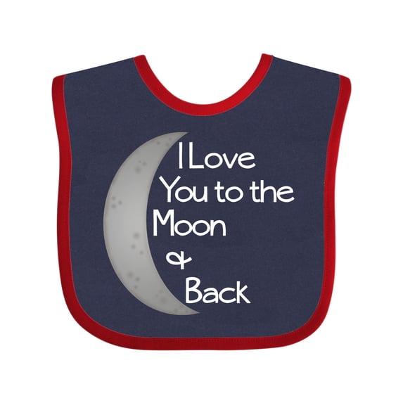Inktastic I Love You to the Moon & Back. Boys or Girls Baby Bib