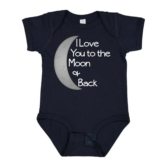 Inktastic I Love You to the Moon & Back. Boys or Girls Baby Bodysuit