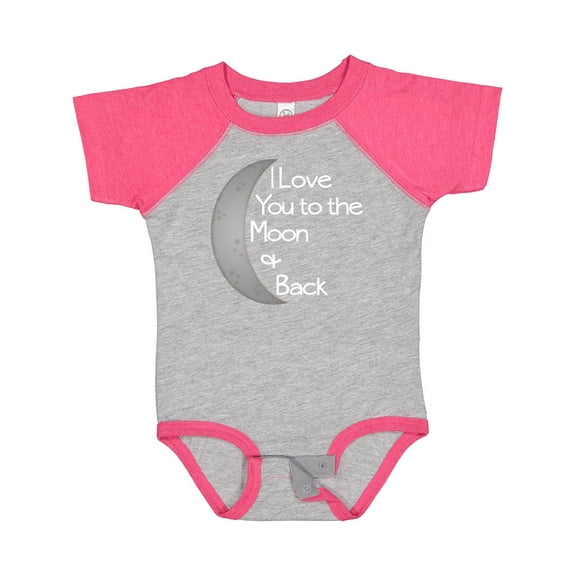 Inktastic I Love You to the Moon & Back. Boys or Girls Baby Bodysuit