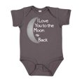 thumbnail image 1 of Inktastic I Love You to the Moon & Back. Boys or Girls Baby Bodysuit, 1 of 5