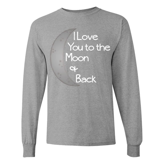 Inktastic I Love You to the Moon & Back. Long Sleeve T-Shirt