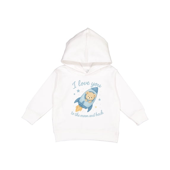 Inktastic I Love You to the Moon and Back Rocket Toddler Hoodie