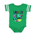 thumbnail image 1 of Inktastic I Love my Aunt- 80s retro style Boys or Girls Baby Bodysuit, 1 of 5