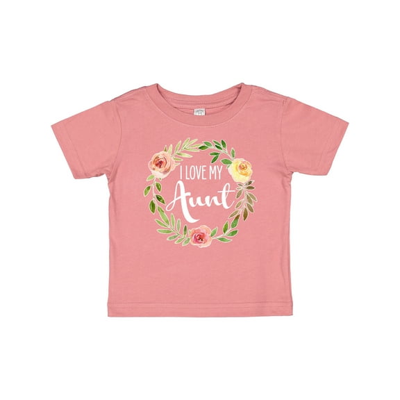 Inktastic I Love my Aunt- flower circle Boys or Girls Baby T-Shirt