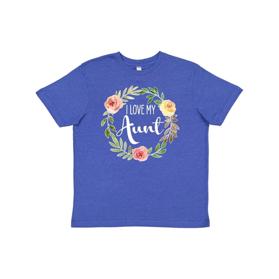 Inktastic I Love my Aunt- flower circle Youth T-Shirt