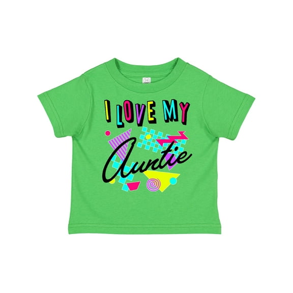 Inktastic I Love my Auntie- 80s retro style Boys or Girls Toddler T-Shirt